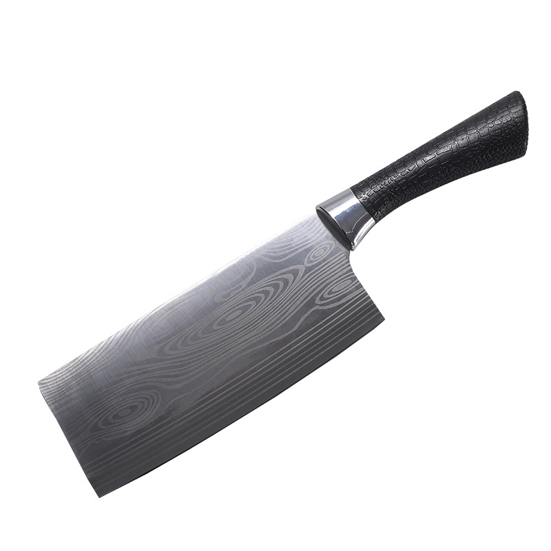 Household kitchen knives, stainless steel Damascus pattern kitchen knives, slicing knives, chef knives, kitchen knives, Yangjiang small kitchen knives Item Picture