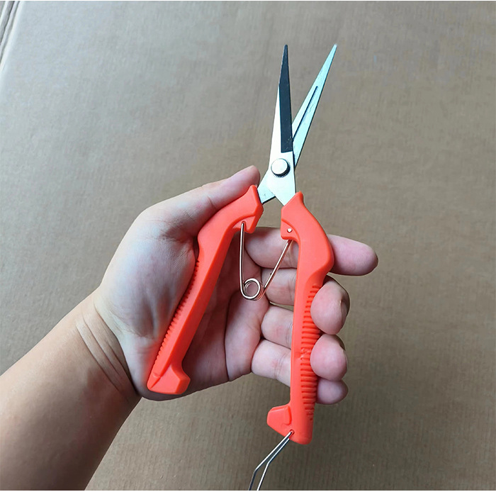 Direct sales of grape shears, pruning shears, garden color fruit shears, potted plant pruning tools, orange grape picking shears, flower shears details Picture