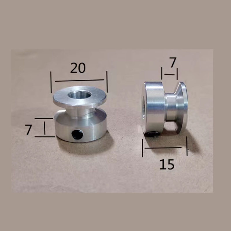 Aluminum alloy single-groove pulley, O-belt, V-groove pulley, drive pulley, main shaft, small pulley undefined