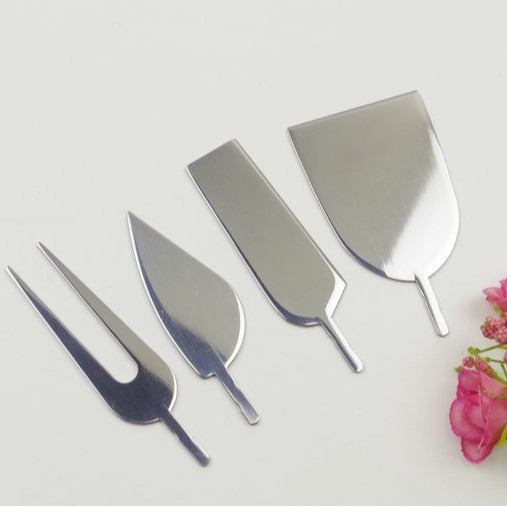 Stainless steel cheese spatula, cheese knife, cheese fork, cheese small meat knife, cheese tool set Specification drawing