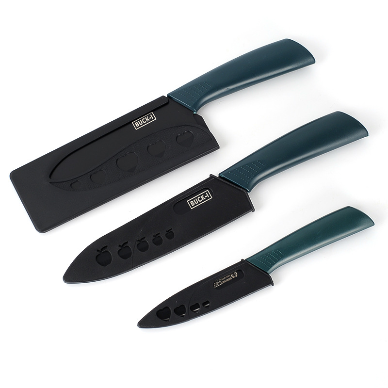Wholesale stainless steel anti-slip kitchen knives with knife sleeves, household kitchen chef knives, lightweight fruit knives, and children's complementary food knives Application Scenario