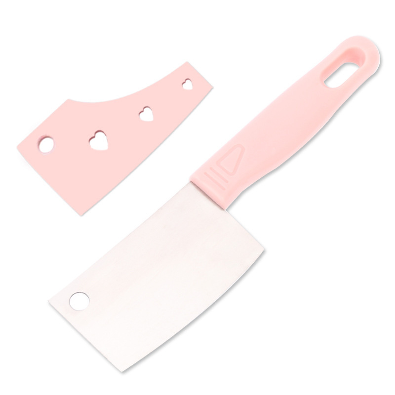 Mini kitchen knife and cutting board set, student practice cooking utensils, baby food cutting board, fruit knife set, knives Specification drawing