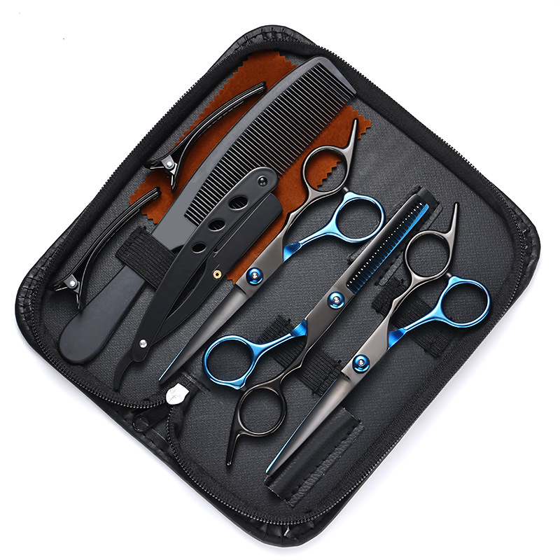 The source factory's hairdressing scissors, flat scissors, tooth clippers, and home bangs hairdressing scissors sets are available for wholesale undefined