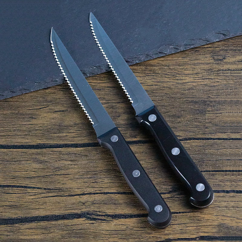 Steak knives and other small knives, toast knives, table tools, bread knives with serrated teeth, steak knives, and multi-purpose outdoor fruit knives Specification drawing