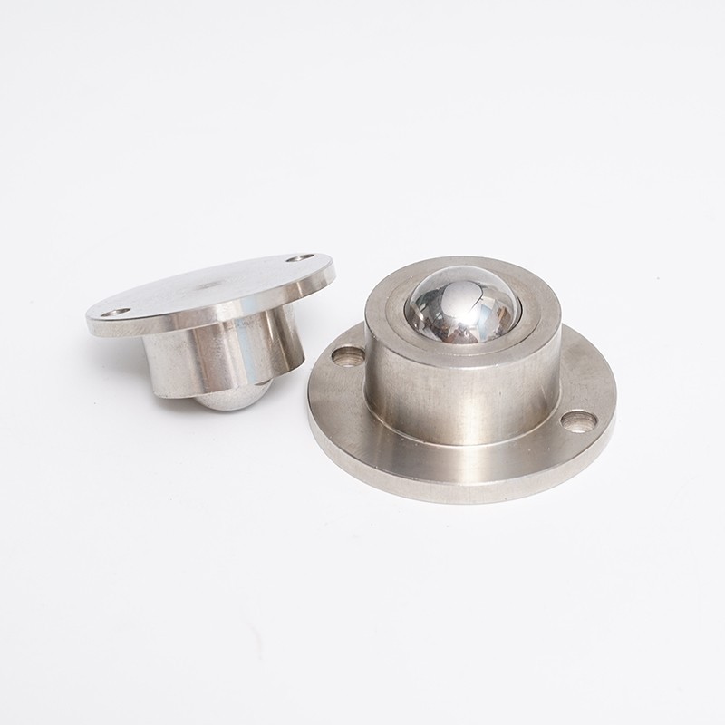 Factory direct sales of stainless steel universal ball bull's eye bearing flange type steel ball roller BCHF27/30/39/48 Specification drawing