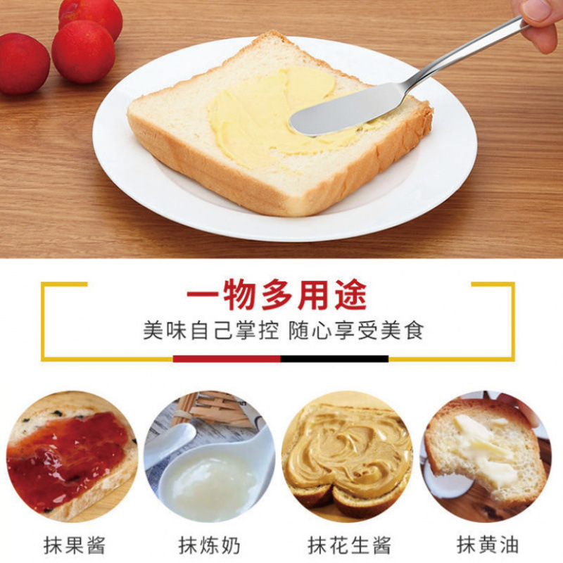 304 thickened stainless steel butter knife, butter knife, jam knife, cream knife, cheese spatula, greasing knife, Western cuisine knife Application Scenario