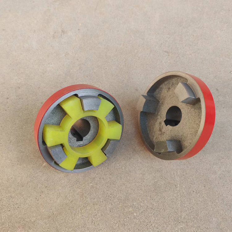 Three-claw coupling for water pump motor, high-torque plum blossom coupling, elastic oil pump drive shaft coupling Specification drawing