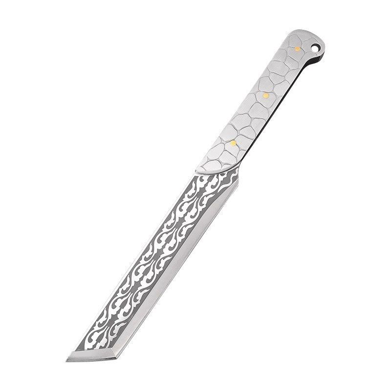 Outdoor camping road-cutting knife Longquan Bingpo chopping multi-purpose knife for cutting bones, stainless steel one-piece forged sharp knife Item Picture