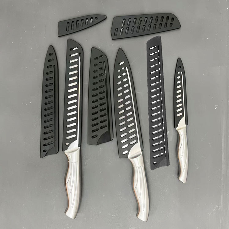 Youdaoplaceholder0 Edges Guards black plastic knife sheaths available in various sizes for chef Knives and fruit knives Specification drawing