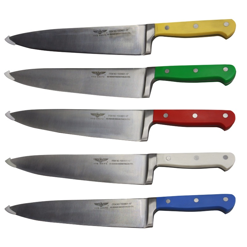 Eagle Master Chef's knife with color handle, Western cuisine knife, hotel restaurant and cafeteria cooking knife, colored handle chef's knife, Eagle Union knife details Picture