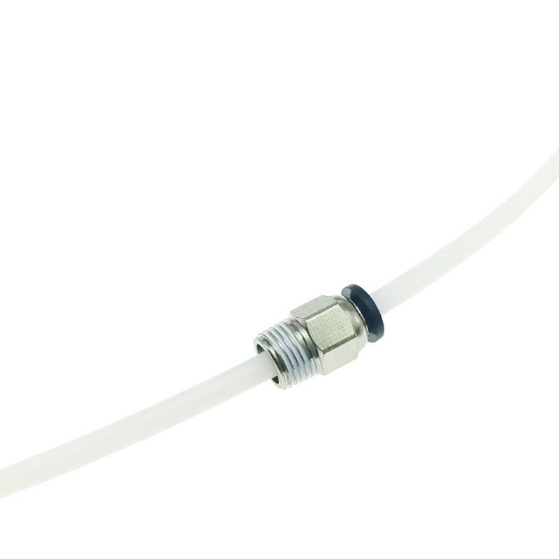 The PC4-M6 through-hole PC4-01 feeding port of the 3D printer feeding air pipe joint is a straight-through pneumatic joint undefined