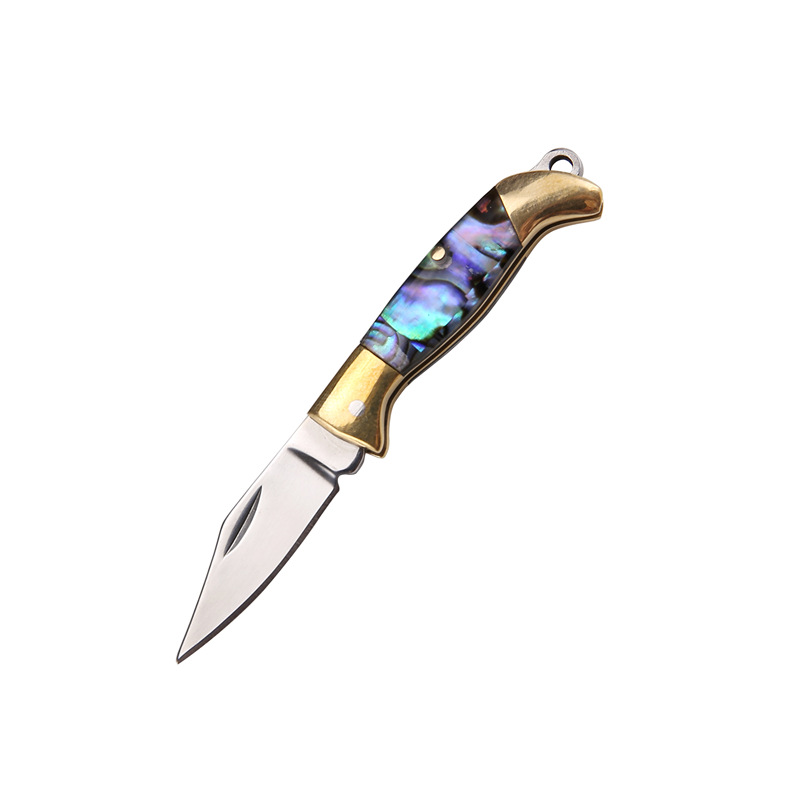 Pocket knife, brass mini knife, parcel opening knife, portable package opening knife, keychain mini folding knife Item Picture