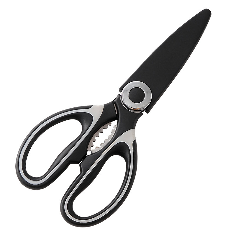 Kitchen scissors, walnut bottle opener, multi-functional food, grilled chicken bone scissors, panda scissors, stainless steel scissors Item Picture