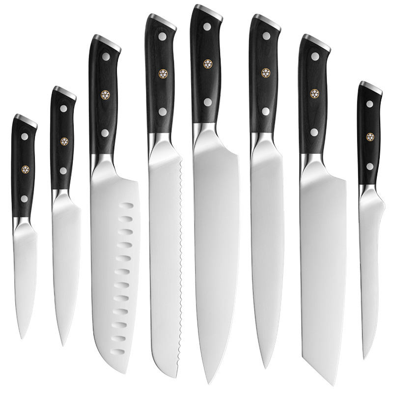 Zhirong Factory kitchen knives: 5cr15 stainless steel chef knife, Sande knife, fruit knife, sharp set, bread knife Item Picture