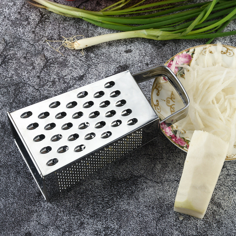 Yiwu in-stock multi-functional vegetable cutter, kitchen four-in-one four-sided planer wholesale, stainless steel 6-inch four-sided planer factory direct details Picture