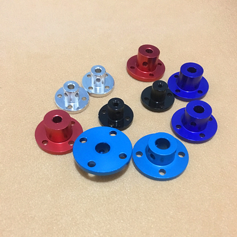 Color aluminum alloy flange coupling 3/4/5/6/8mm flange guide shaft smooth shaft support fixed seat details Picture