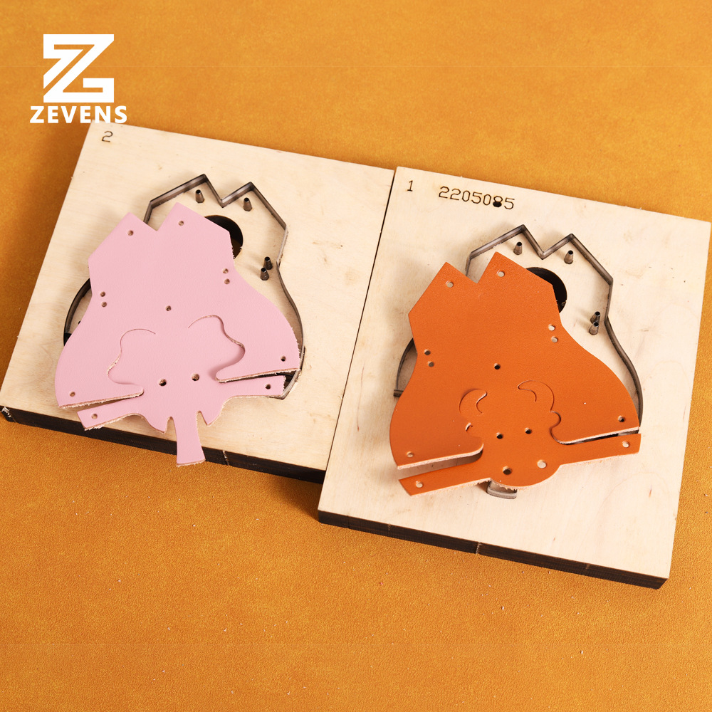 Three-dimensional animal knife mold leather cutting mold, Japanese steel board handmade DIY leather tool 3D cow and elephant details Picture