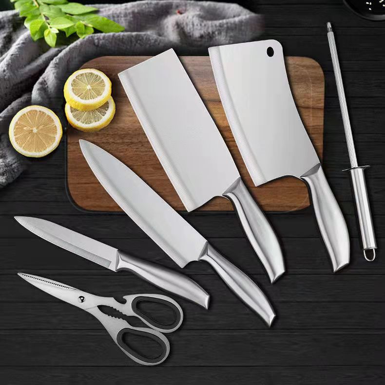 Yangjiang Knife wholesale: Kitchen knives, kitchen knives, household super-fast sharp, stainless steel all-steel Fajak gift sets full figure