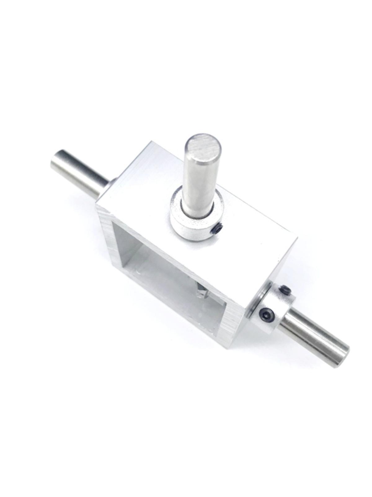 90-degree right-angle transmission reversing bevel gear box aluminum frame micro-miniature Angle changer 1:1 T-type guide box Application Scenario
