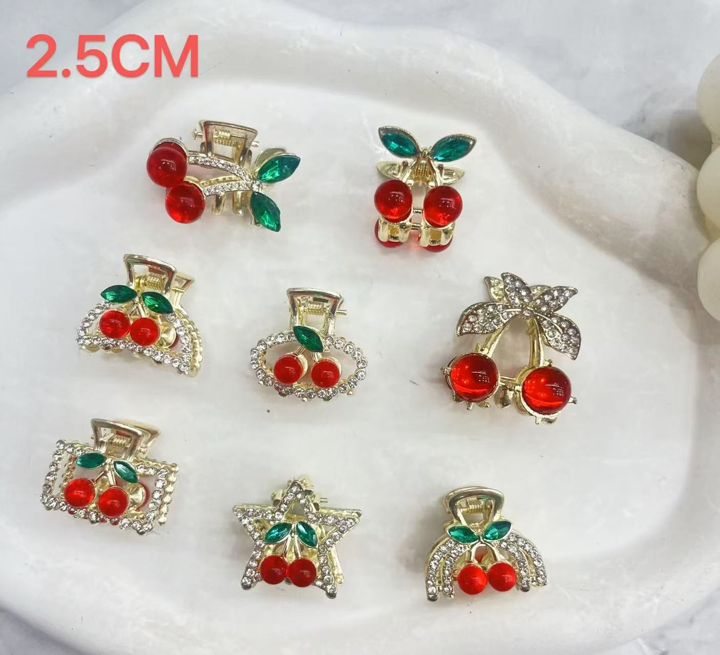 发夹/鲨鱼夹/鸭嘴夹/抓夹/新年红色发夹产品图