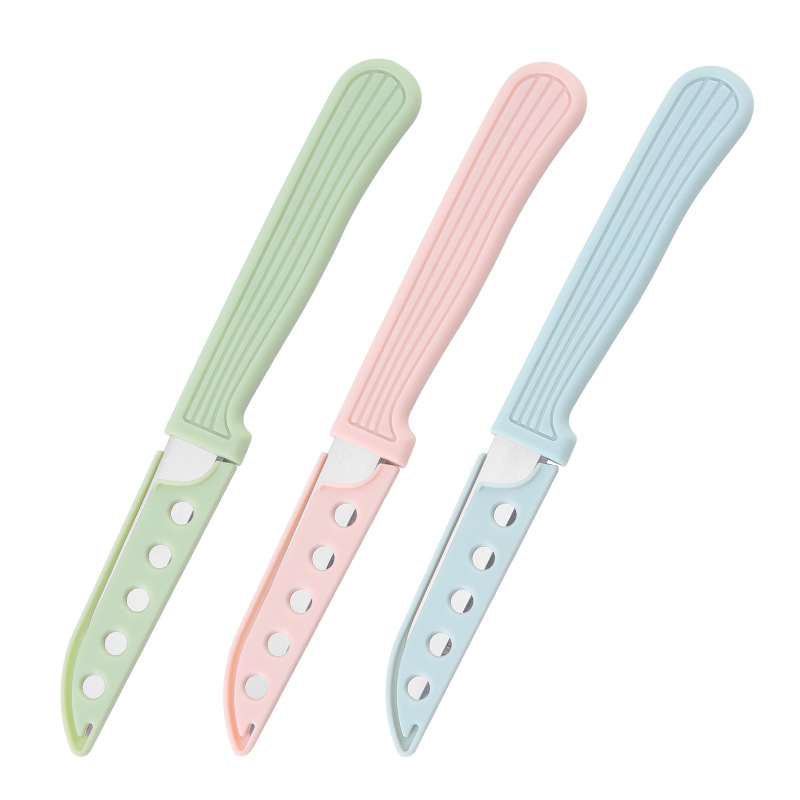 Stainless steel fruit knife, household fruit knife, kitchen fruit and vegetable peeler, apple peeler, fruit peel cutter, small knife Item Picture