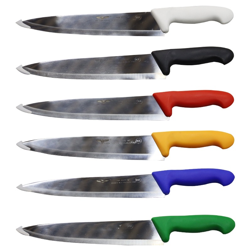 Eagle United Western Food Knife, color-separated rubber handle Chef's knife, Japanese bullknife, Fruit knife, Colored handle Chef's Cooking knife, Eagle Knight details Picture