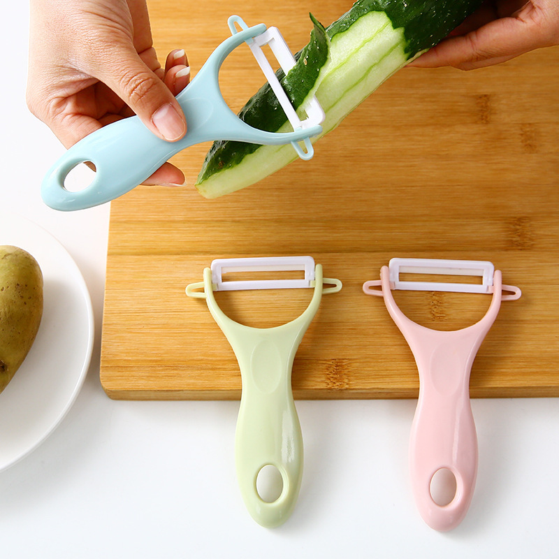 Ceramic melon peeler, fruit knife, peeling knife, peeler, peeling knife, non-rusting kitchen fruit knife wholesale full figure