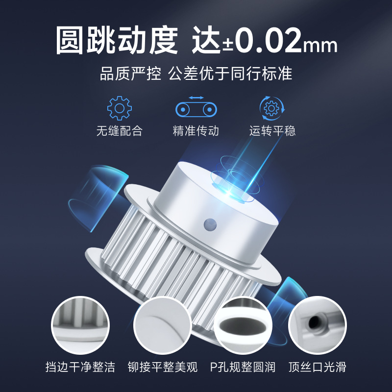 Jialichuang FA synchronous pulley idler pulley bearing pulley shell HTPAS3M 5M 8M T5T10 XL MXL L Application Scenario
