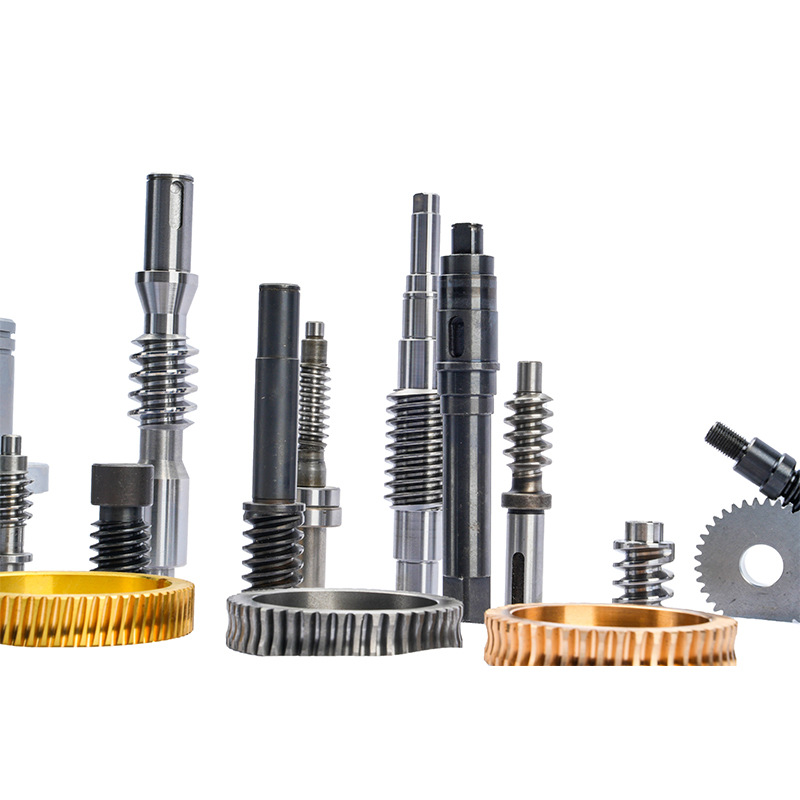 Processing micro precision worm gear and worm, metal copper turbine, CNC lathe parts, mechanical transmission components, turbine and worm Item Picture