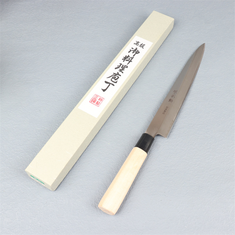 Japanese imported Sakai Fudo sashimi knife, raw fish knife, sushi knife, salmon knife, willow knife, and kitchen knives Application Scenario