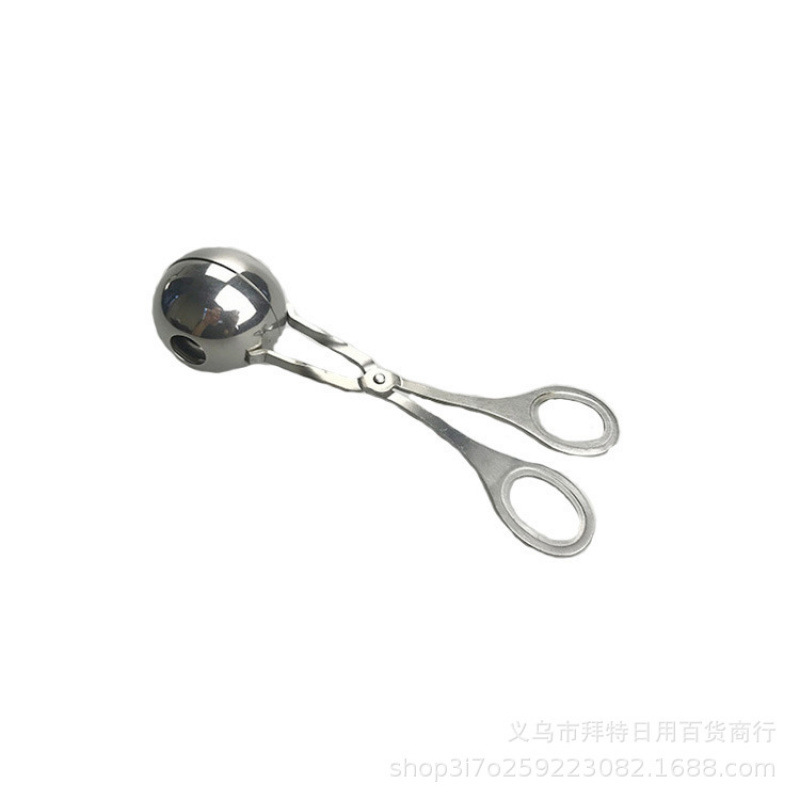 The meatball making tool is a household 304 stainless steel mold for making meatballs with fish balls and shrimp paste, a perfect tool for making fried meatballs Item Picture