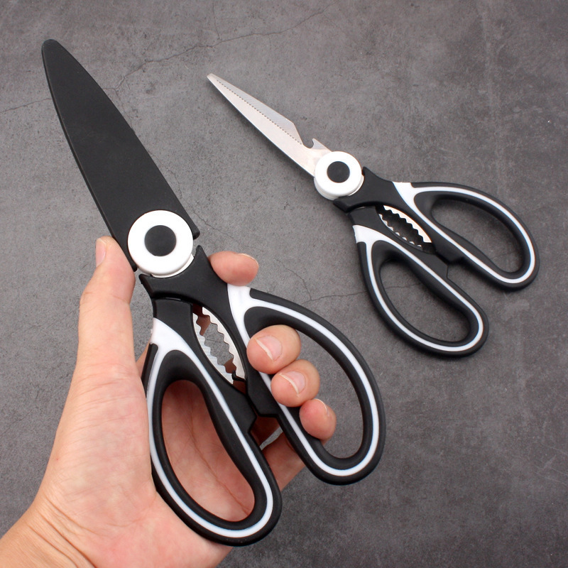 Panda Scissors Multi-functional Kitchen Powerful Chicken bone Scissors, Stainless steel Food scissors, grilled meat food and complementary food scissors, kitchen scissors full figure
