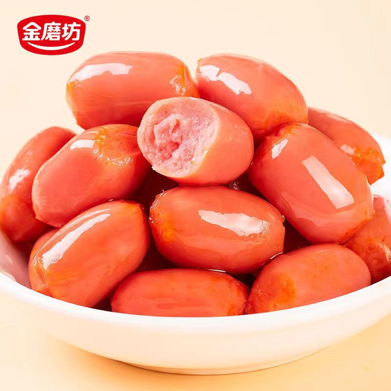 【6.99 yuan for 40 pieces 】 Jinmofang Two-piece Sausage Mini Thumb Sausage Desktop Small Sausage Snack RD unavailable Application Scenario