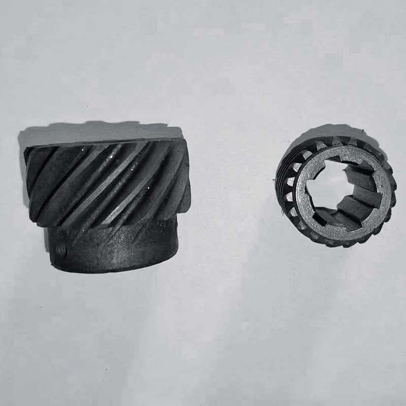 45-degree helical gear manufacturers produce stainless steel precision helical interlaced gears for industrial transportation transmission gears details Picture