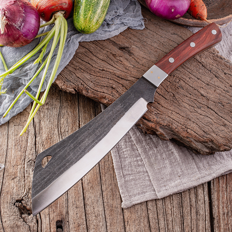 Outdoor camping firewood knife for cutting trees and bamboo, thickened knife for chopping bones, portable and portable kitchen knife for outdoor use wholesale full figure