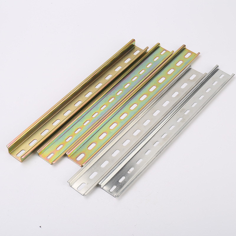 C45 installation guide rail iron guide rail series air switch contactor track galvanized guide rail installation plate U-shaped clamp rail details Picture