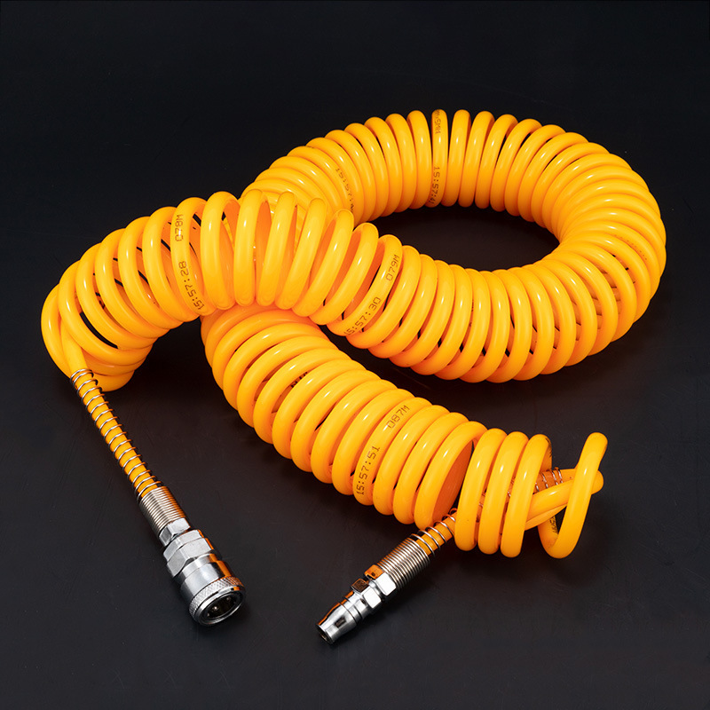 Yixin pneumatic spring tube 8*5mm polyurethane PU spiral tube telescopic pneumatic hose air pump air compressor parts full figure
