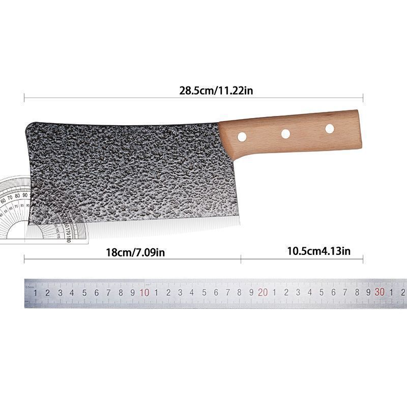 Forged kitchen knife, household bone chopping knife, chef's dual-purpose chopping knife, kitchen-specific sharp knife for cutting meat and slices Item Picture