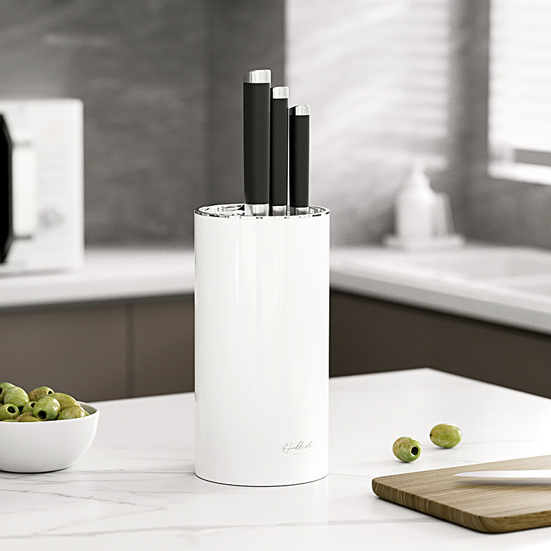 Kitchen knife rack, household plastic knife rack, desktop multi-functional knife and scissors storage box, knife holder storage rack Specification drawing