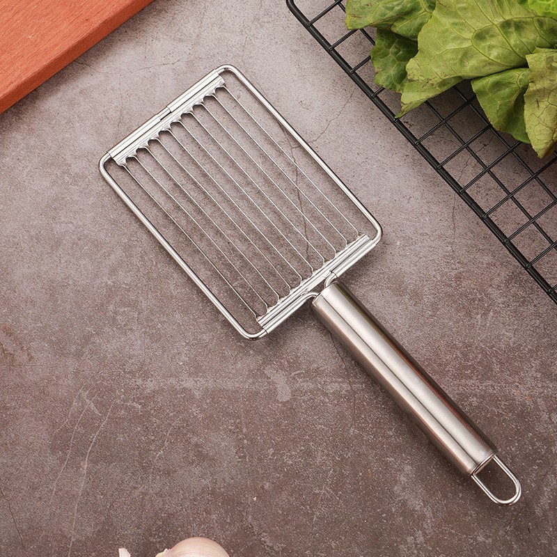 Factory wholesale stainless steel handle fruit slicers, tomato slicers, ham slicers, tomato slicers, French fries and soil slicers full figure