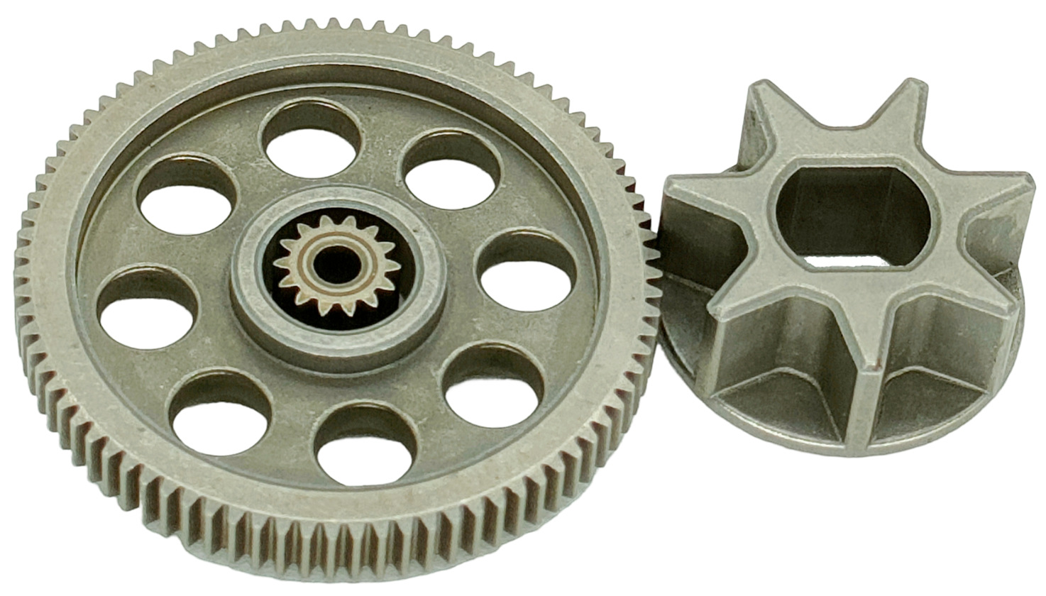 Factory direct supply of powder metallurgy spare parts, hardware, electric tools, chain saws, wear-resistant straight gears Item Picture