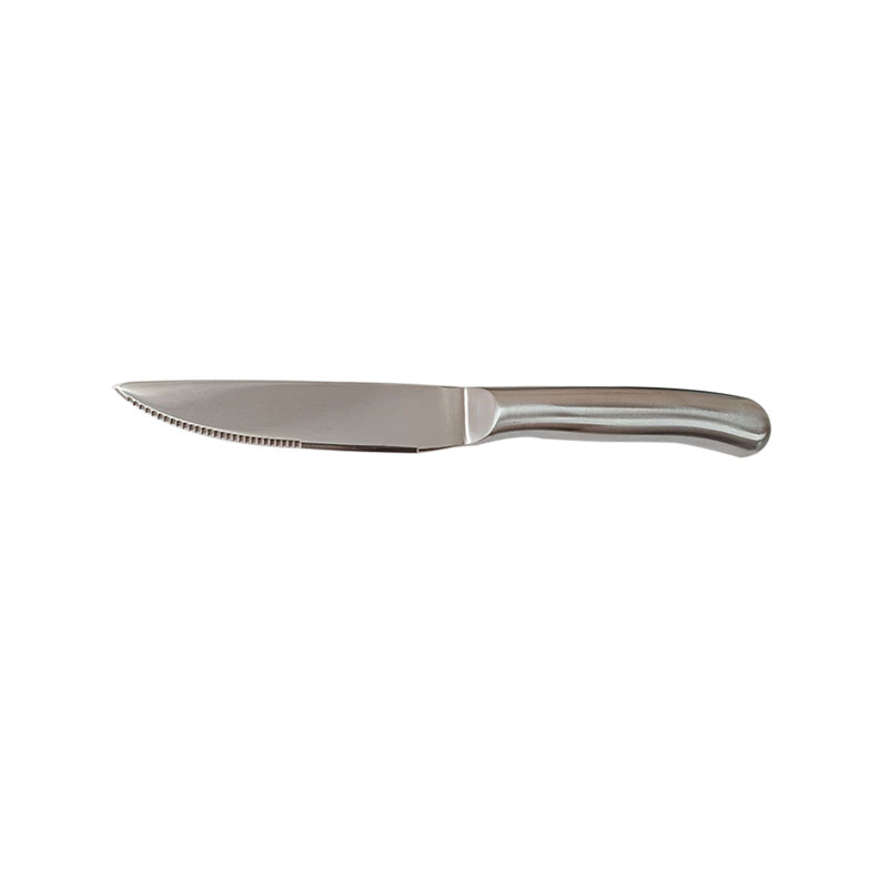 Factory wholesale stainless steel hollow handle steak knives, Western restaurant knives, stainless steel serrated knives, Western tableware Specification drawing