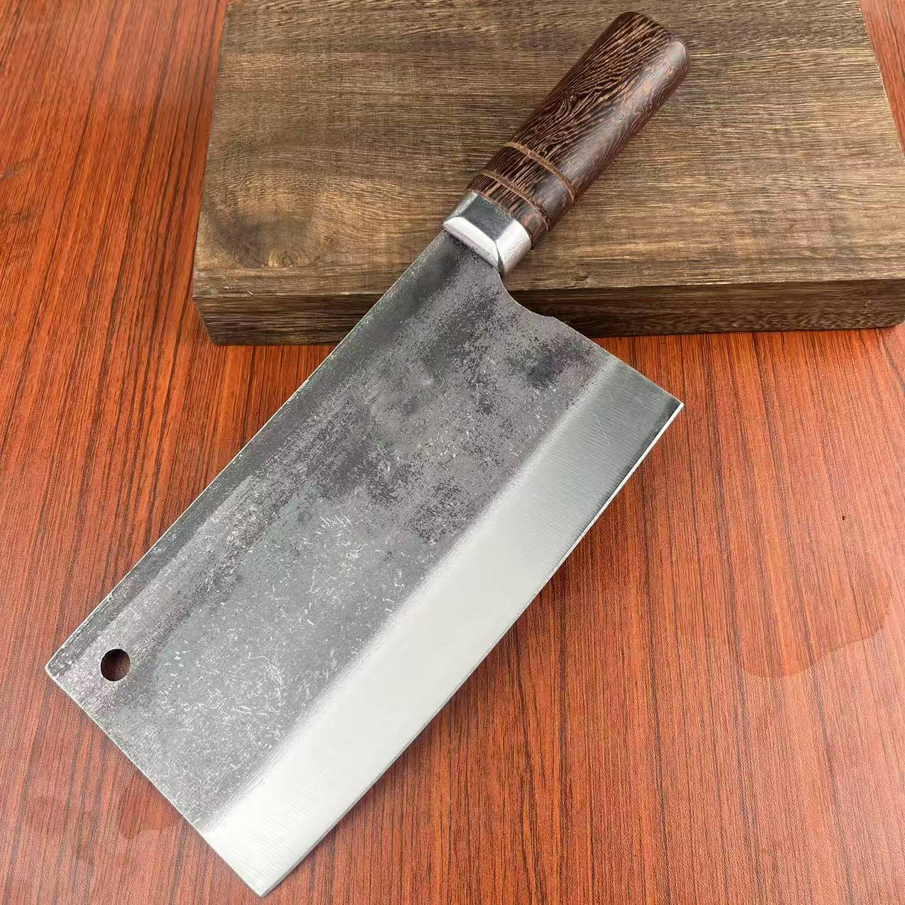 Forged bearing steel, roast meat knife, chopping knife, stainless steel kitchen knife, chef-specific vegetable and meat cutter, commercial and household knife full figure