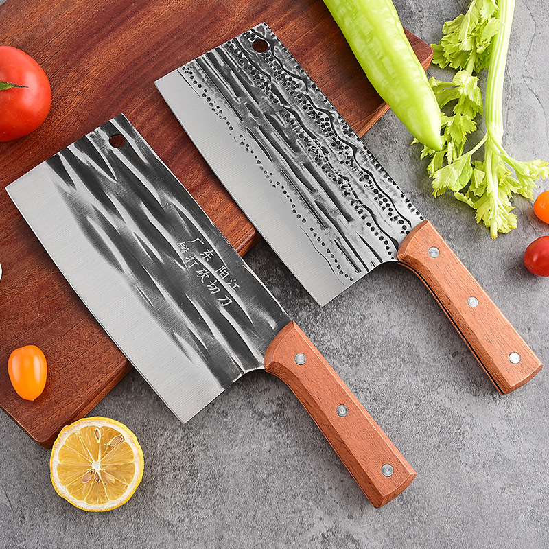 Factory direct sales of genuine household kitchen knives from Yangjiang, hand-forged and chopped knives, chef's kitchen knives, special street stall Specification drawing