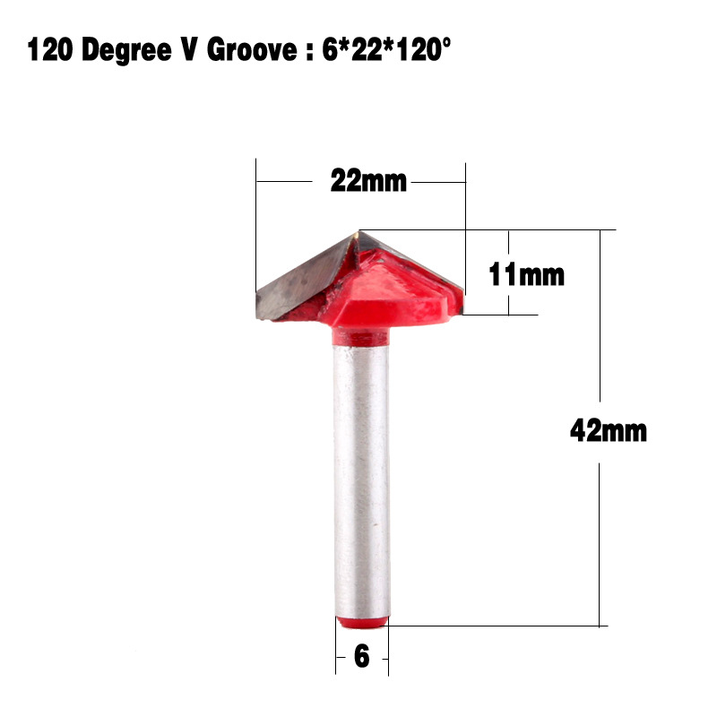 Export 6mm handle 50-degree, 90-degree, 120-degree, 150-degree V-shaped knives, computer engraving knives, CNC engraving knives undefined