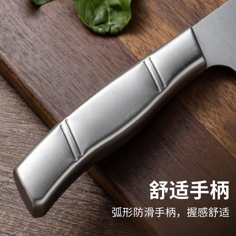 Stainless steel hollow-handled chef's knife, a household meat and vegetable cutter, sharp for peeling and fruit slicing, a multi-purpose knife Specification drawing