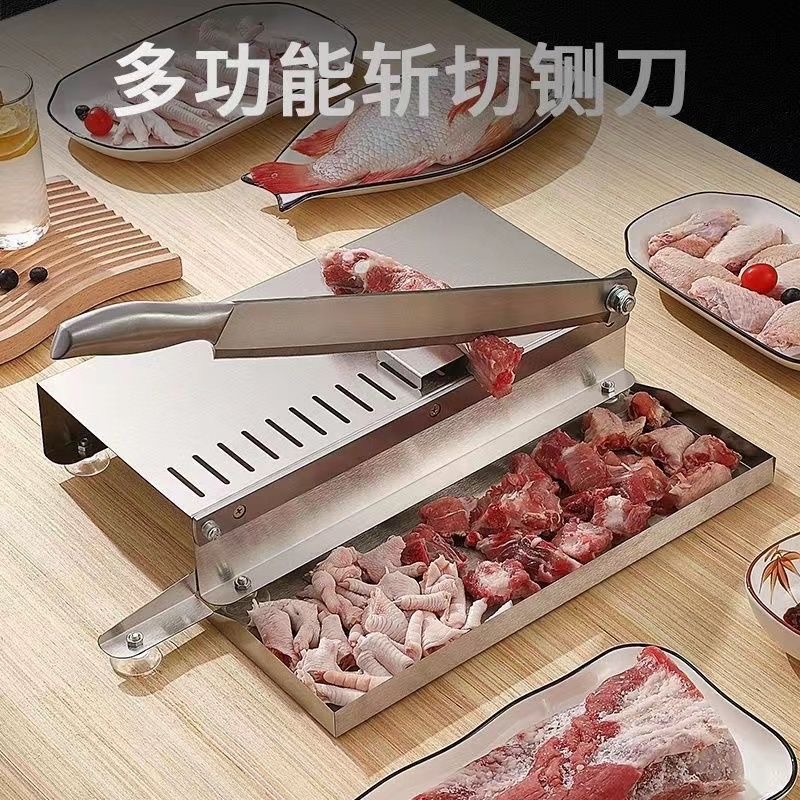 Guillotine household pig's foot bone cutting machine, mutton meat cutting machine, medicinal rice cake slicing machine, block cutting machine, hay cutter, gate knife, rolling knife Specification drawing