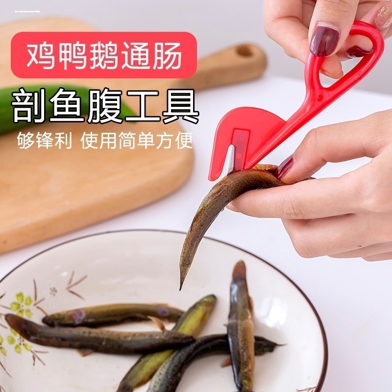 Chicken and duck intestine cleaning knife, fish cutting, loach killing, eel chicken intestine knife, chicken intestine cutting tool, chicken intestine opening, picking, cleaning, flipping chicken intestines, intestine piercing knife details Picture