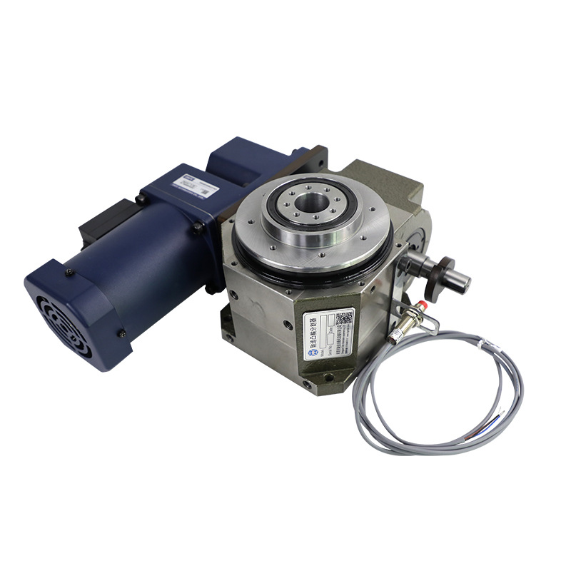 The disc multi-station indexing disc conveyor 80DT is equipped with a 200W motor and a multi-station CAM indexer with high precision Item Picture