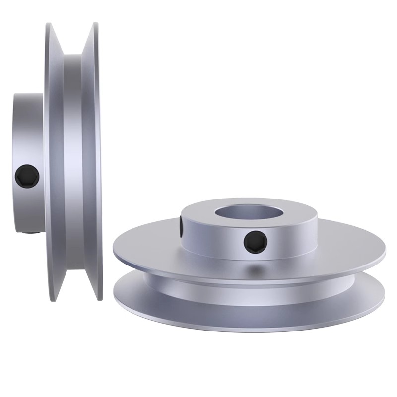 Triangular belt pulley, A-type single-groove aluminum alloy motor, motor main shaft transmission pulley, rubber, Santai Kusla Item Picture